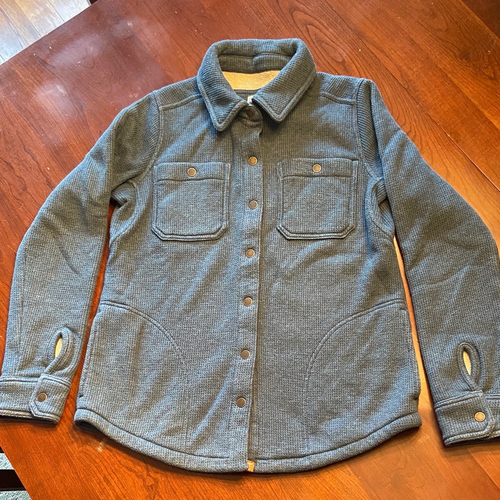 L.L. Bean Blue Button-Up Sweater